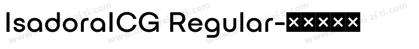 IsadoraICG Regular字体转换